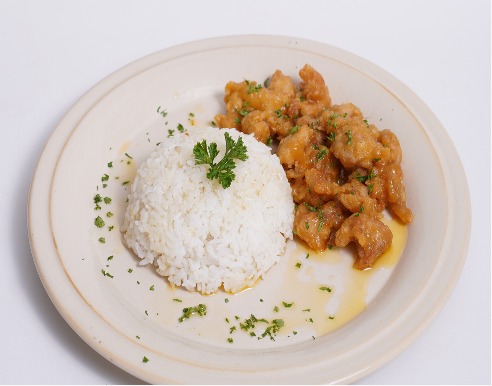 Nasi Ayam Saus Mentega